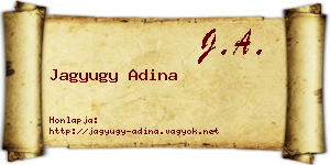 Jagyugy Adina névjegykártya